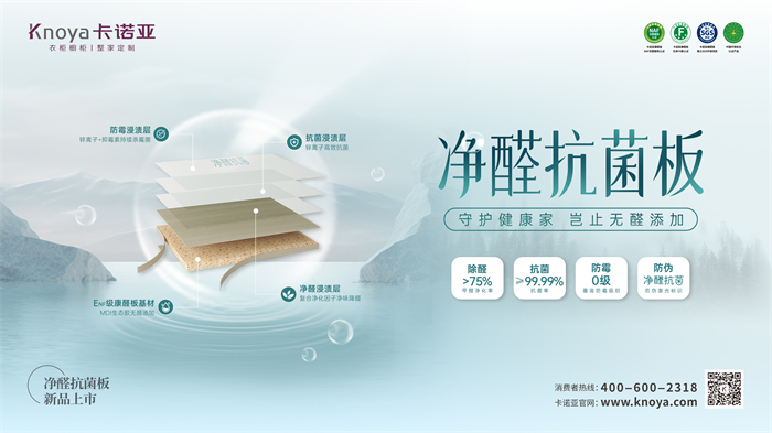 卡诺亚净醛抗菌板岂止无醛添加,全方位守护健康家